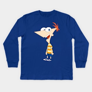 Phineas Kids Long Sleeve T-Shirt